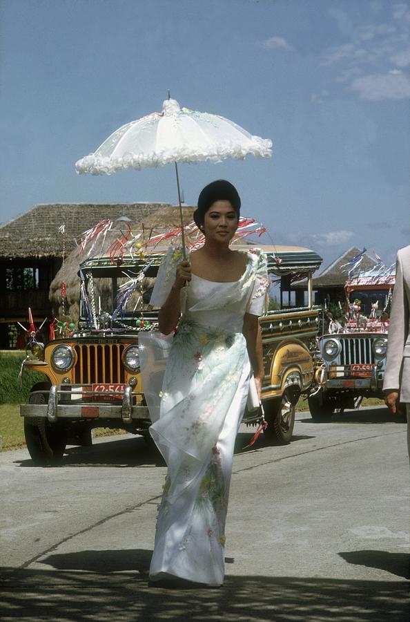 Car Photograph - Imelda Marcos #2 by Slim Aarons