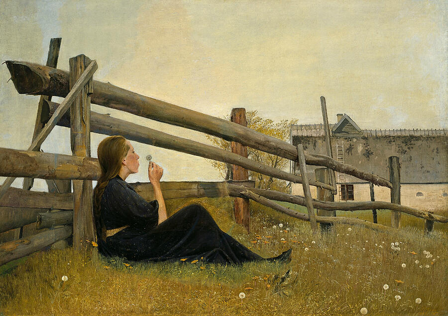 In the Month of June, from 1899 Painting by Laurits Andersen Ring