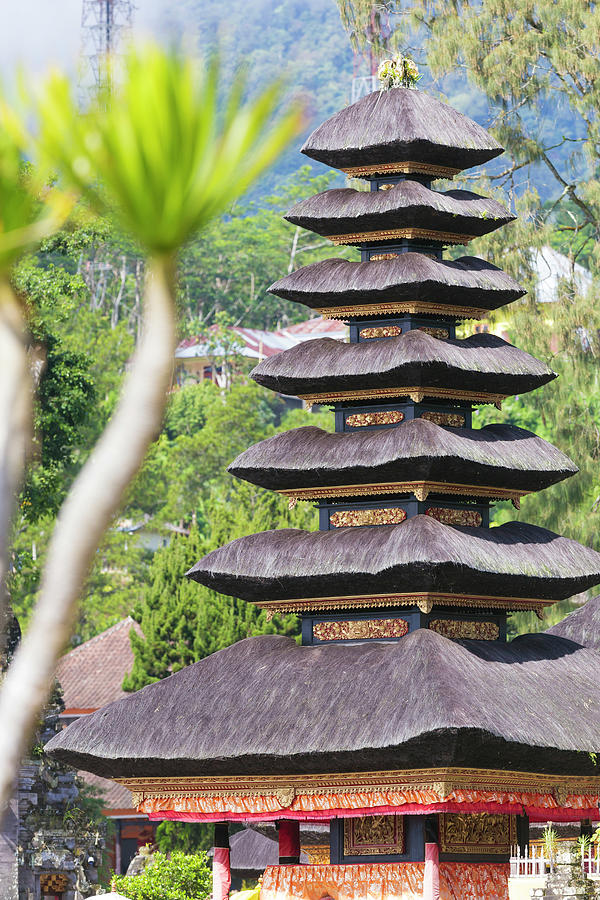 Indonesia, Bali, Ulun Danu Temple #2 Digital Art by Konstantin Trubavin