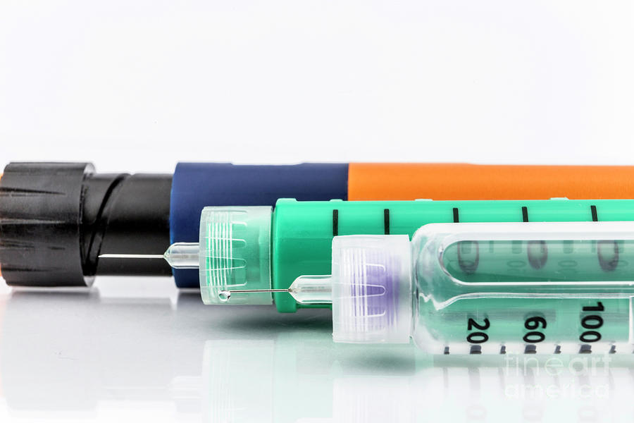 Insulin Pens Photograph by Digicomphoto/science Photo Library - Fine ...
