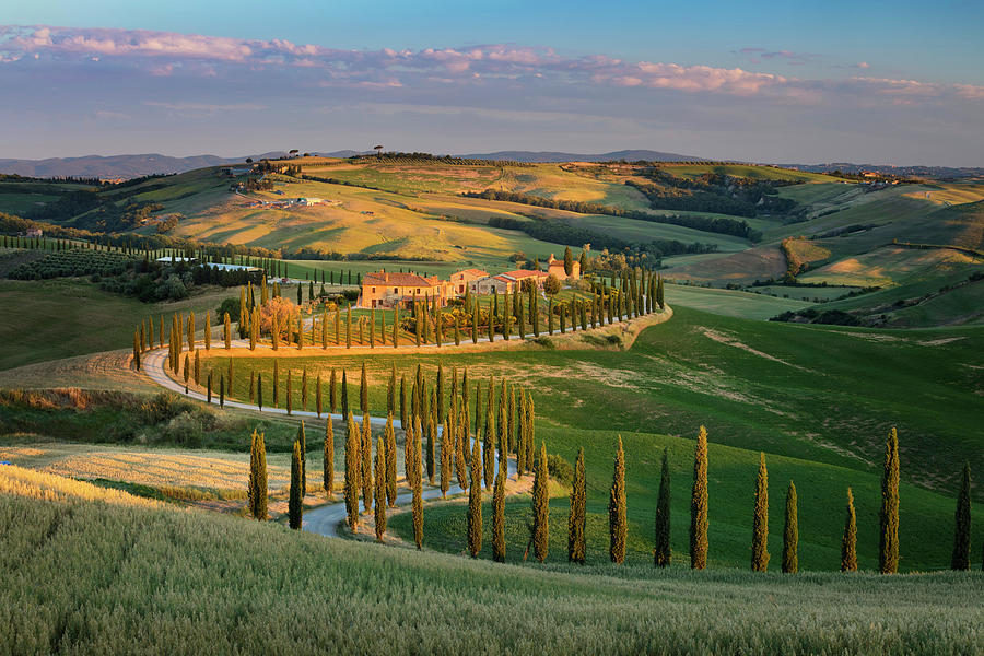 Italy, Tuscany, Siena District, Asciano, Crete Senesi Landscape #2 Digital Art by Massimo Ripani