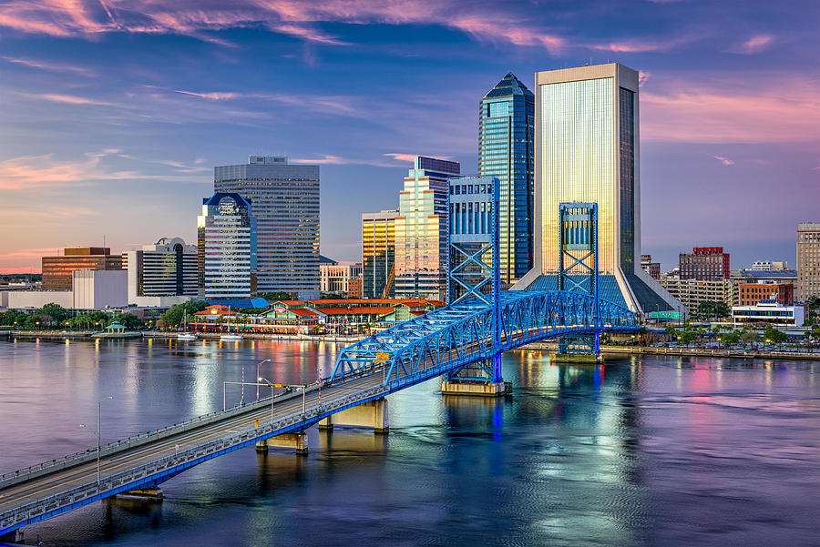 Jacksonville Photograph - Jacksonville, Florida, Usa Downtown #2 by Sean Pavone