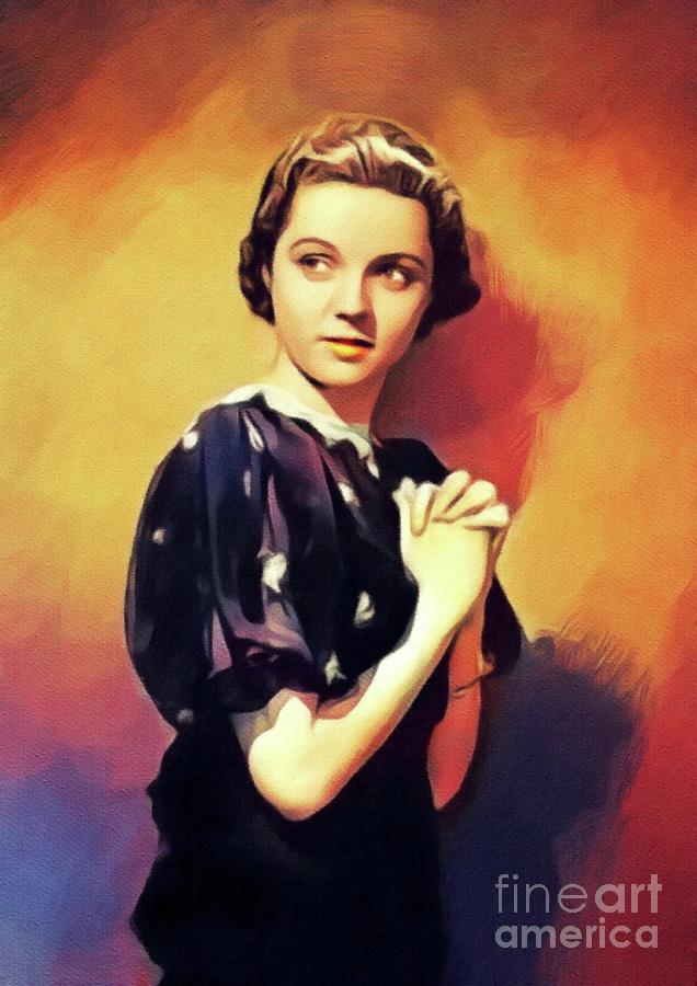 Jane Wyatt, Vintage Actress Painting