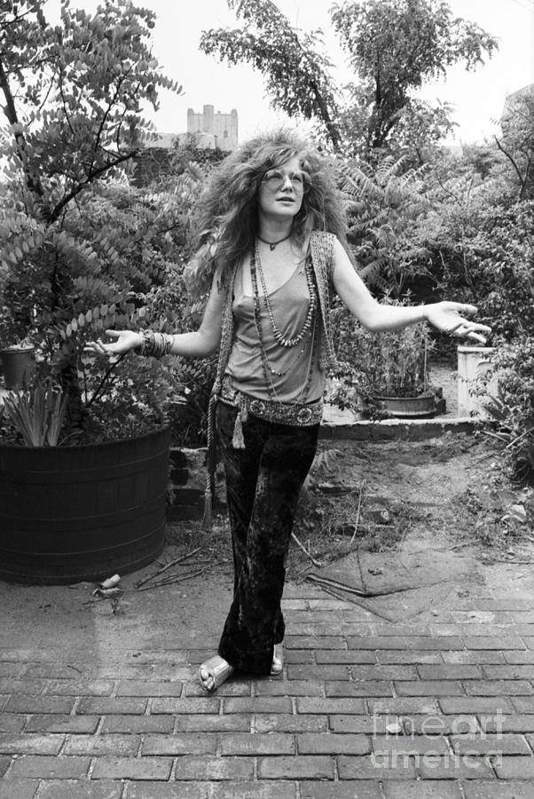 Music Photograph - Janis Joplin At The Chelsea Hotel #2 by The Estate Of David Gahr