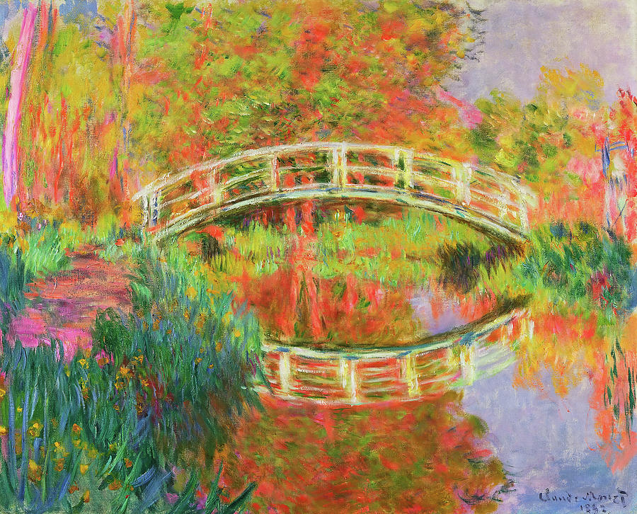 Japanese Footbridge, Giverny Painting by Claude Monet - Fine Art America