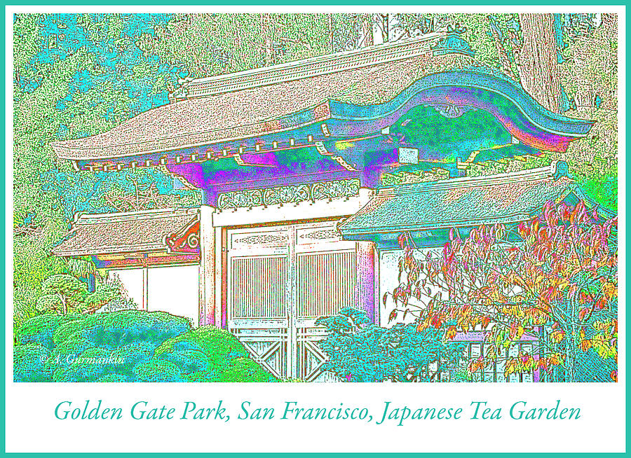 Japanese Tea Garden, Golden Gate Park, San Francisco #2 Digital Art by A Macarthur Gurmankin