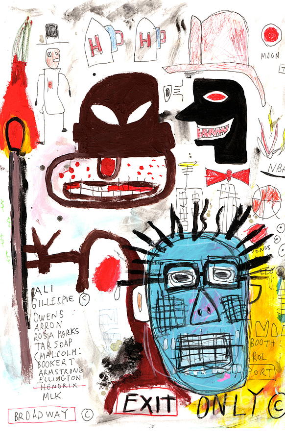 Jean Michel Basquiat #2 Painting by New York Artist