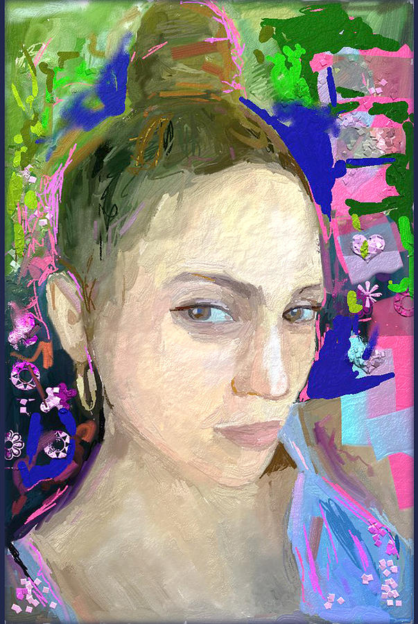 Jennifer Lopez #4 Digital Art by Bogdan Floridana Oana