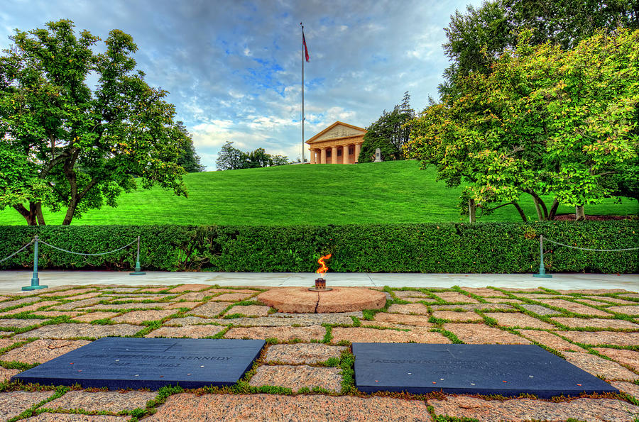 JFK Grave and Arlington House #2 Photograph by Craig Fildes - Fine Art ...