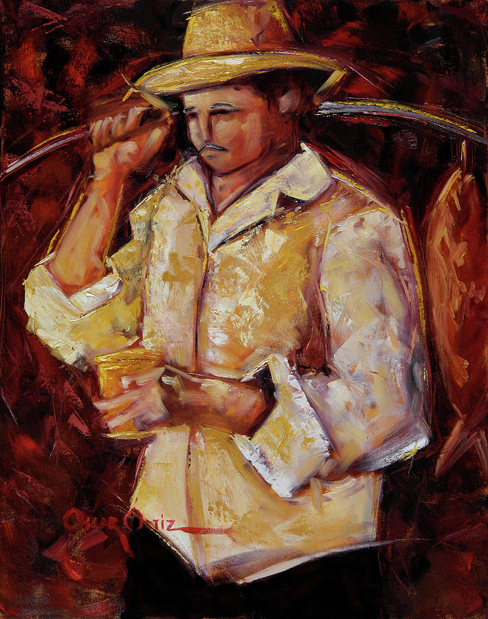 Man Painting - Jibaro De La Costa #2 by Oscar Ortiz