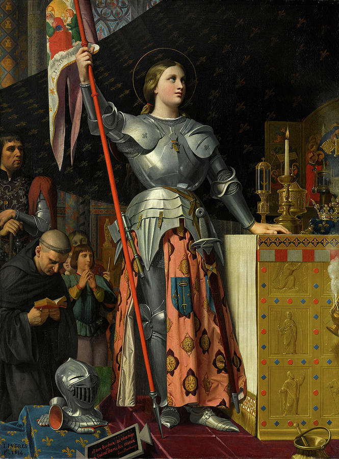 Joan Of Arc Painting - Joan of Arc at the Coronation of Charles VII #2 by Jean-Auguste-Dominique Ingres