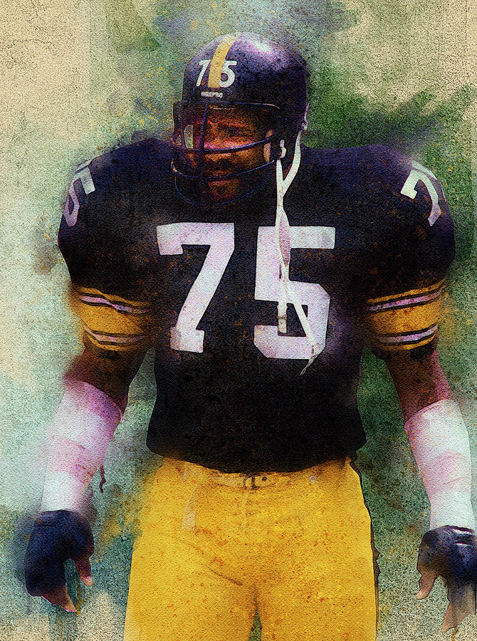 Joe Greene.pittsburgh Steelers. Digital Art by Nadezhda Zhuravleva