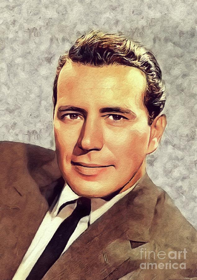 John Forsythe, Vintage Actor Painting by Esoterica Art Agency | Fine ...