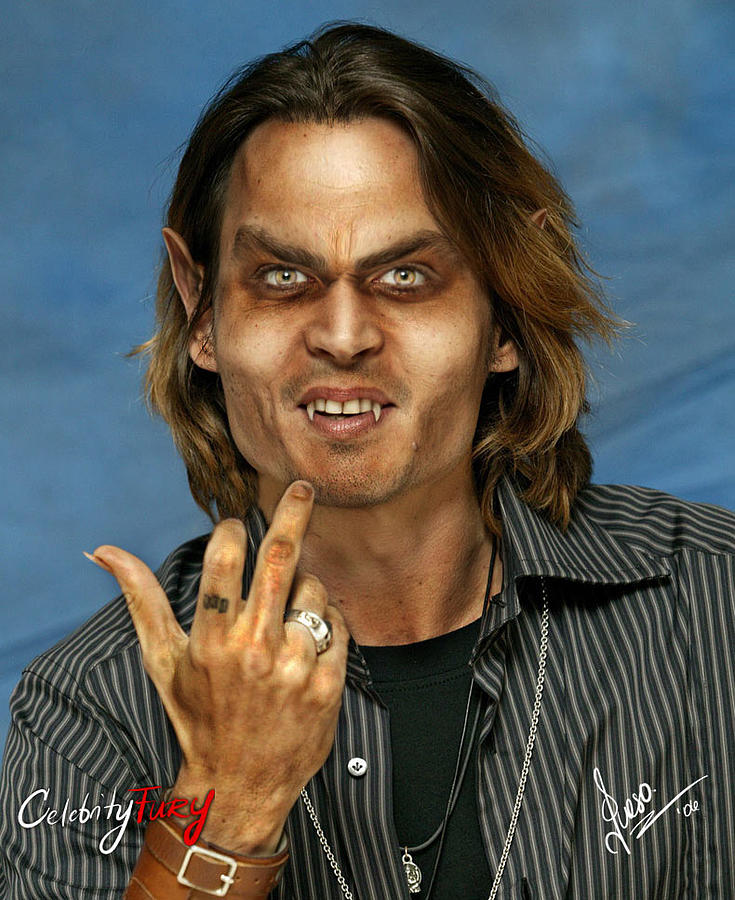 Johnny Depp Digital Art - Johnny Depp by Queso Espinosa Johnny Depp Digital Art - Johnny Depp by Queso Espinosa