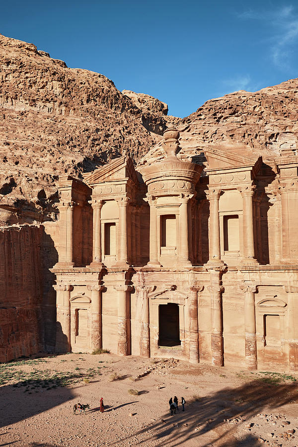 Jordan, Maan, Petra, Arabian Peninsula, Incense Route, El-deir, Ad-deir Monastery #2 Digital Art by Richard Taylor
