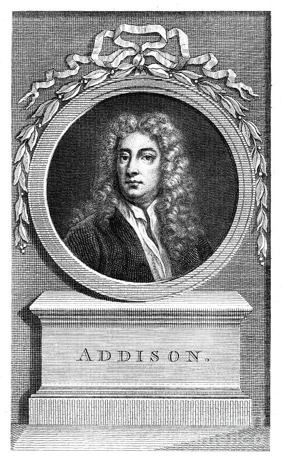 Joseph Addison, English Politician #2 Drawing by Print Collector