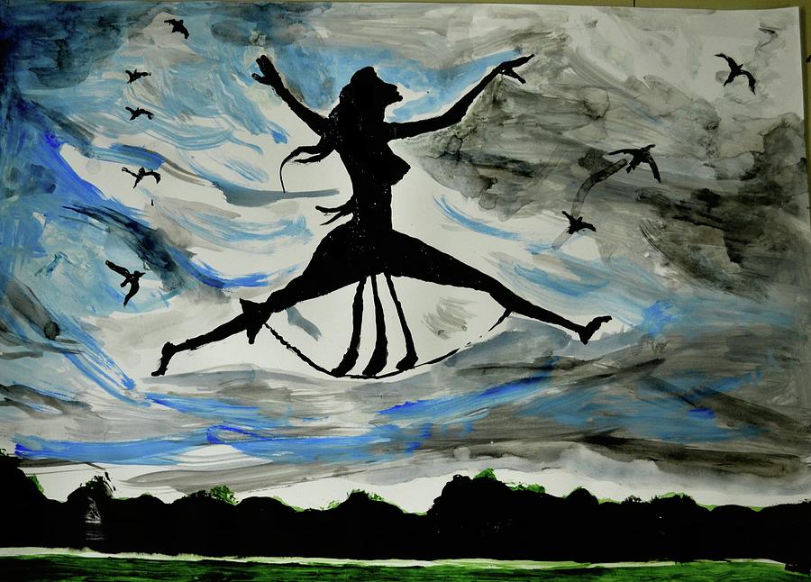 Joy Of Freedom #2 Painting by Anand Swaroop Manchiraju