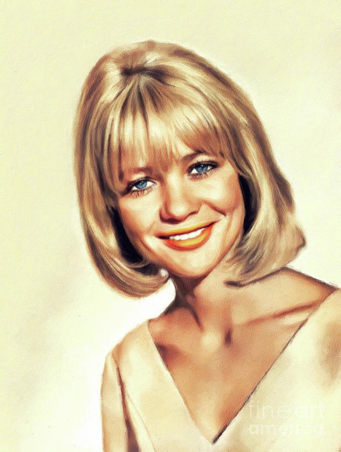 Vintage Painting - Judy Geeson, Vintage Actress #2 by Esoterica Art Agency