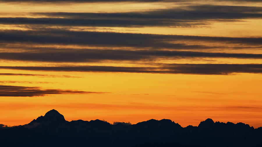 Julian Alps sunset #2 Photograph by Ian Middleton
