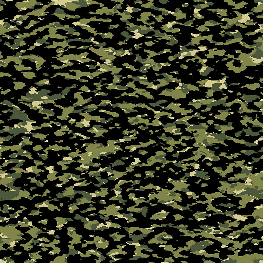 Jungle Camouflage Pattern Digital Art