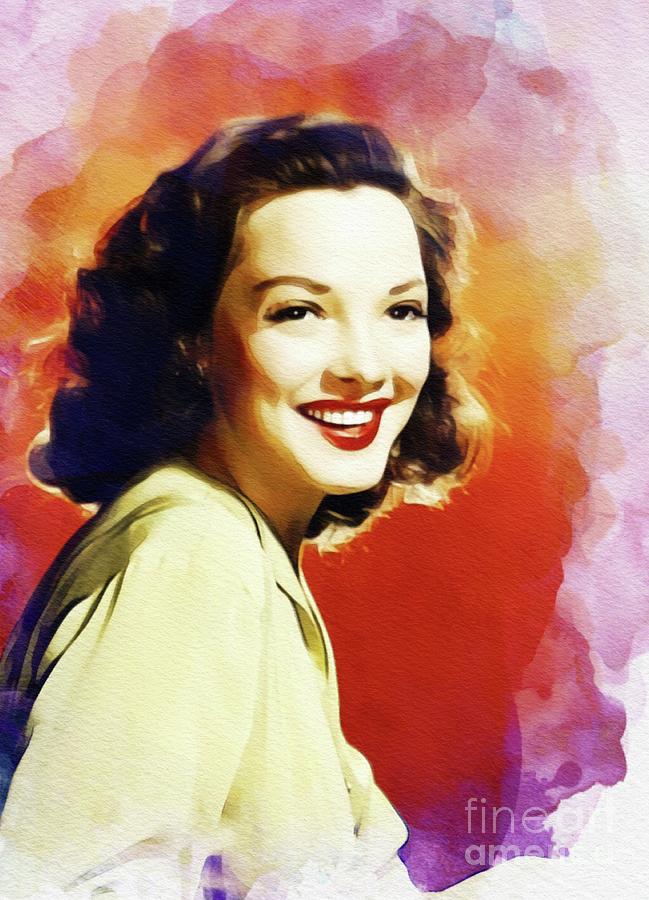 Hollywood Painting - Kathryn Grayson, Vintage Movie Star #2 by Esoterica Art Agency