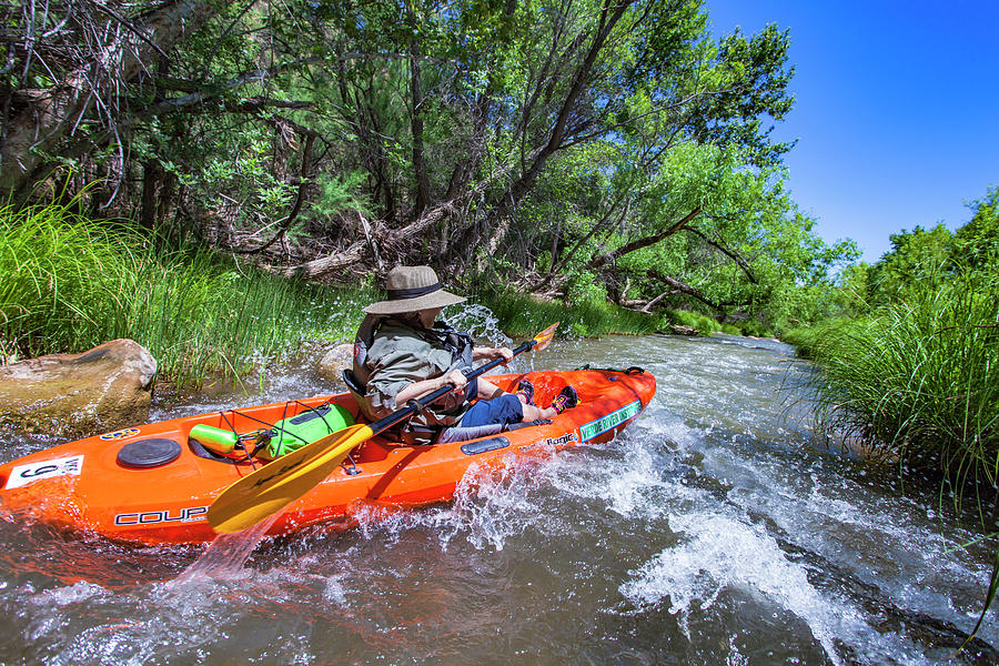 Verde Photograph - Kayaking The Verde River Near Sedona #2 by Scott Hardesty
