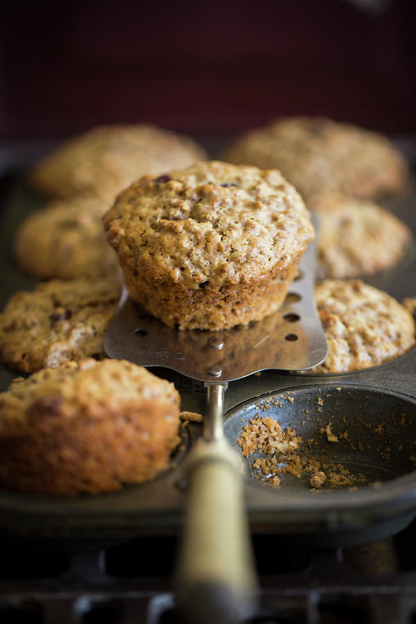 Kelloggs All Bran Muffins With Dried Cranberries And Raisins #2 Photograph by Eising Studio