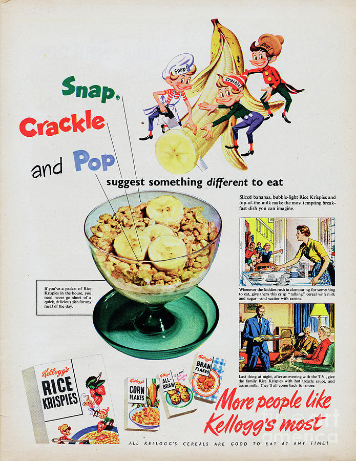 Banana Photograph - Kelloggs Rice Krispies #2 by Picture Post