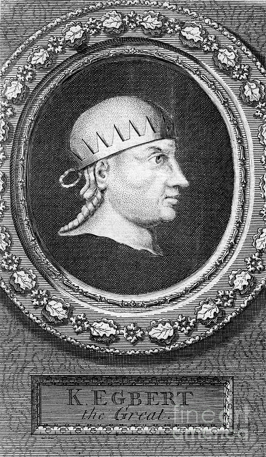 King Egbert Of Wessex, First King #2 Drawing by Print Collector