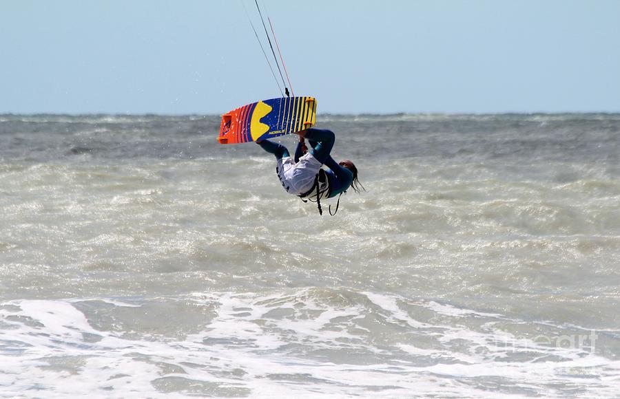 Kite Surfing #2 Photograph by Donn Ingemie