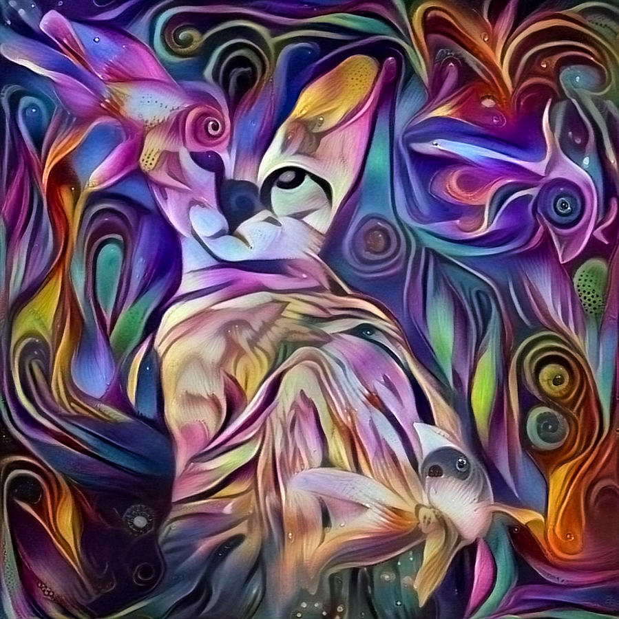 Kitty #2 Digital Art by Bruce Rolff
