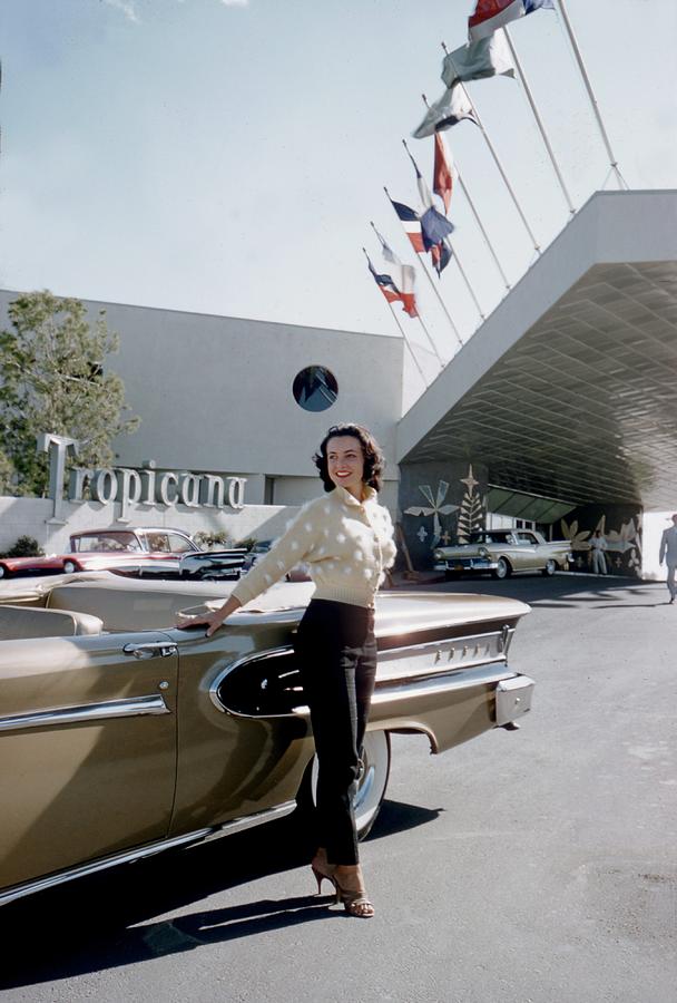 Kitty Dolan At The Tropicana Hotel #2 Photograph by Hy Peskin Archive