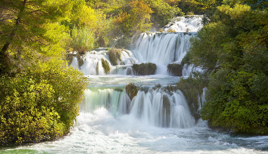 Landscape Photograph - Krka Waterfalls, Krka National Park #2 by Jan Wlodarczyk