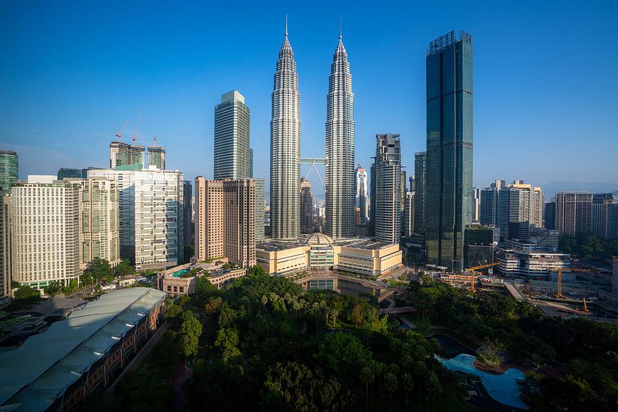 Kuala Lumpur City Skyscraper And Green Photograph By Prasit Rodphan 