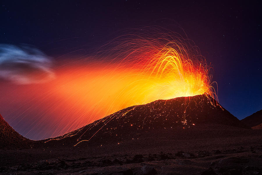 Volcano Photograph - La Fournaise Volcano #2 by Barathieu Gabriel