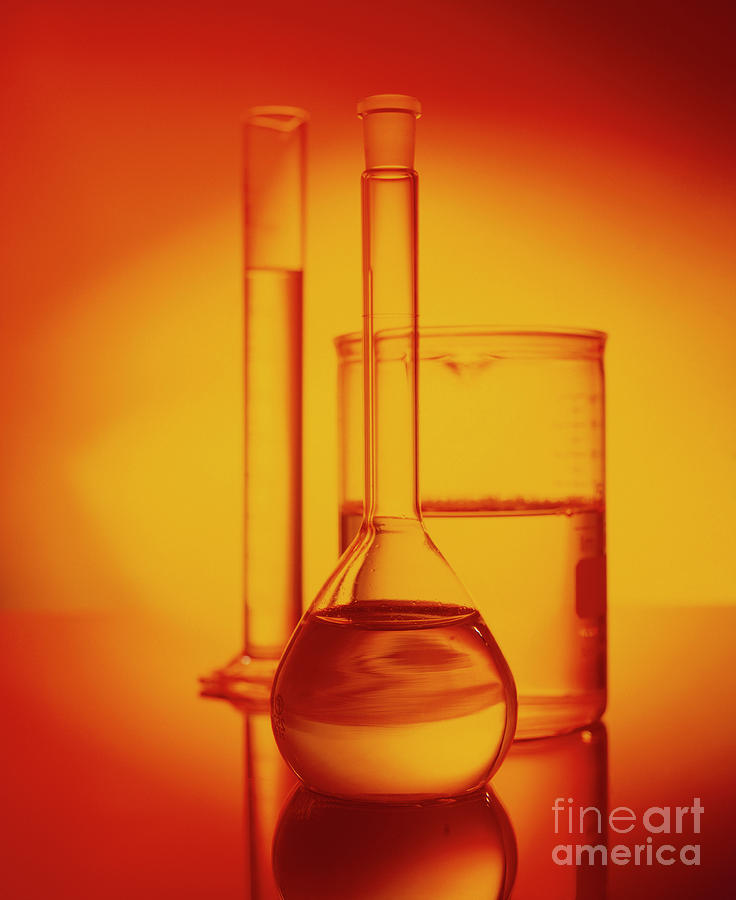 Glass Photograph - Laboratory Glassware #2 by John Mclean/science Photo Library