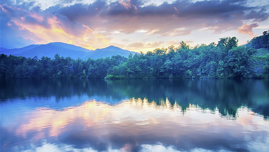 Lake Santeetlah In Great Smoky Mountains North Carolina #2 Photograph by Alex Grichenko