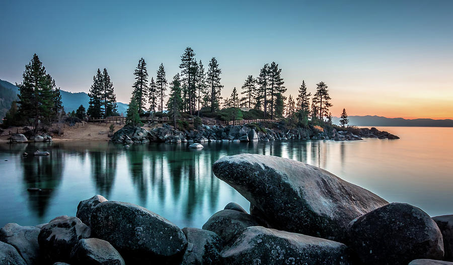 Lake Tahoe Sunset At Sand Harbor #2 Photograph by Alex Grichenko