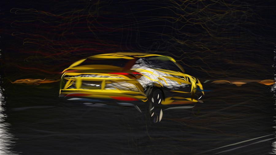 Lamborghini Urus Drawing #3 Digital Art by CarsToon Concept