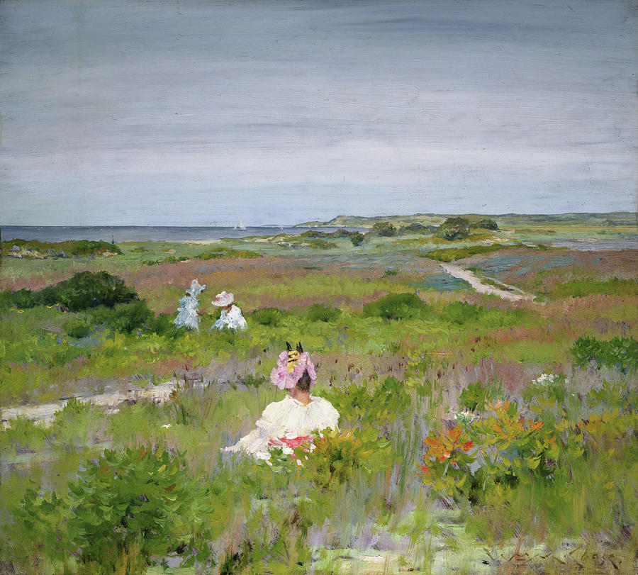William Merritt Chase Painting - Landscape - Shinnecock, Long Island #2 by William Merritt Chase