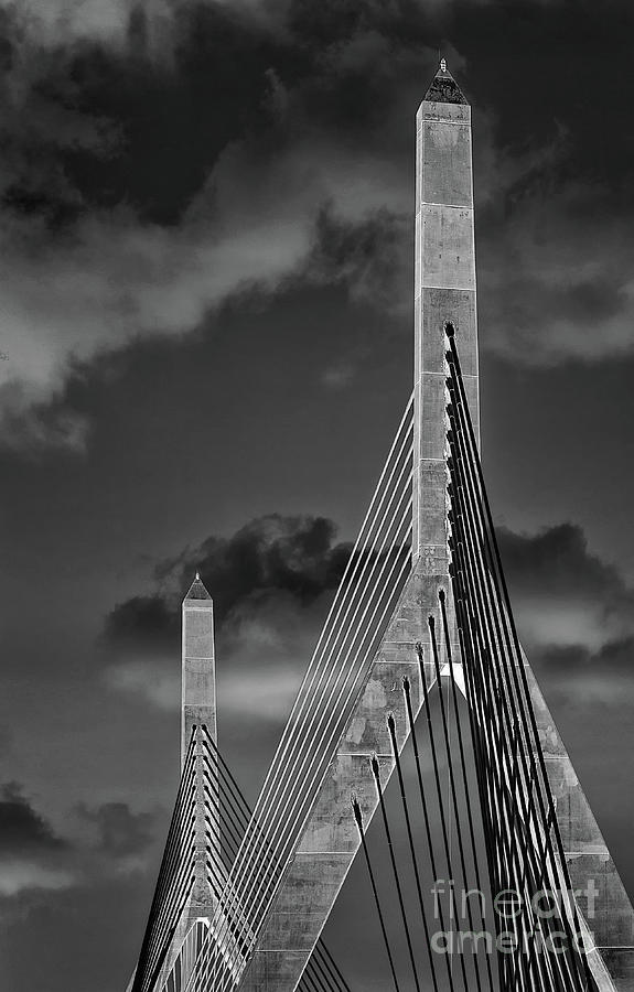 Leonard P Zakim Bunker Hill Memorial Bridge Boston #3 Photograph by Phil Cardamone
