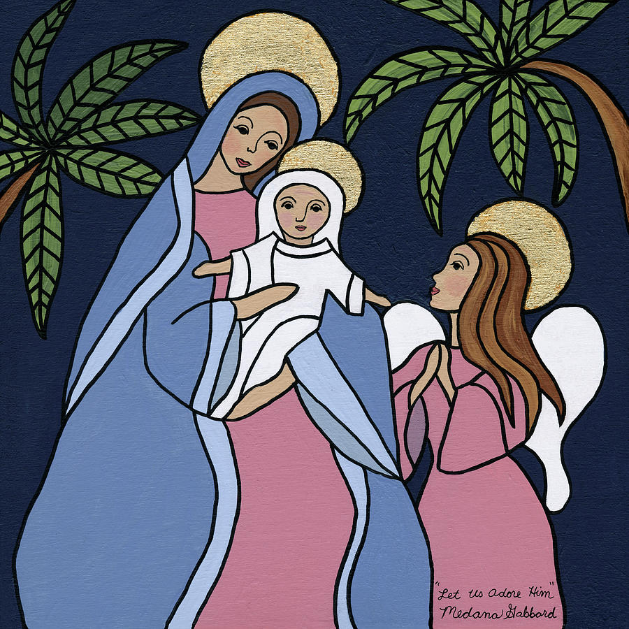 Jesus Christ Painting - Let Us Adore Him #2 by Medana Gabbard