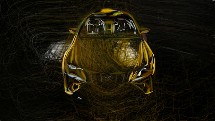 Lexus LF C2 Drawing #3 Digital Art by CarsToon Concept