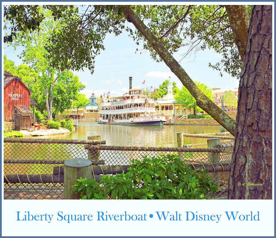 Liberty Square Riverboat Magic Kingdom Walt Disney World #2 Photograph by A Macarthur Gurmankin