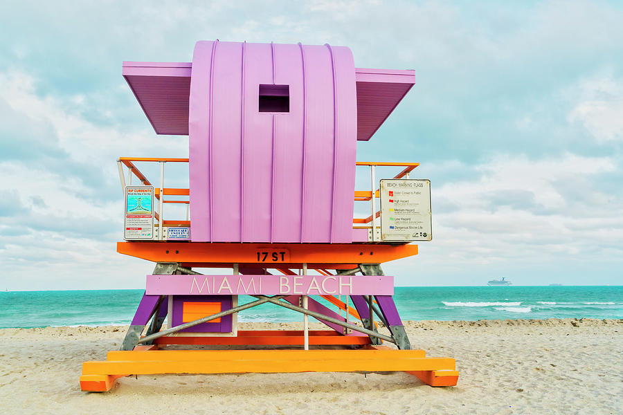 Lifeguard Station In South Beach Digital Art by Laura Zeid - Fine Art ...