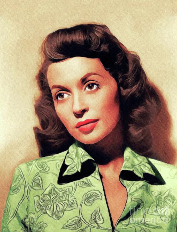 Lilli Palmer, Vintage Actress Painting by Esoterica Art Agency - Pixels