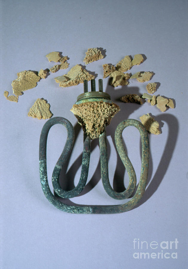 Limescale (calcium Deposit) From Kettle Element Photograph by Francoise