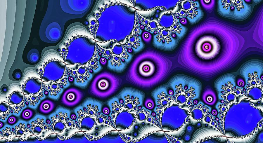 Line of Eyeballs Purple Pink #2 Digital Art by Don Northup
