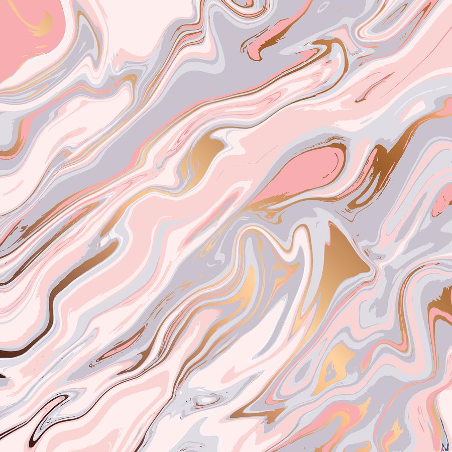 Liquid marble texture design, colorful marbling surface Digital Art by