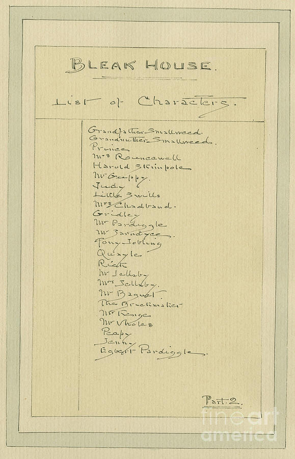 List Of Characters, C.1920s Painting by Joseph Clayton Clarke